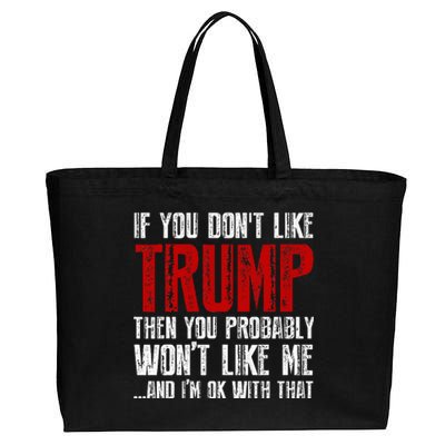 If You Dont Like Trump Cotton Canvas Jumbo Tote