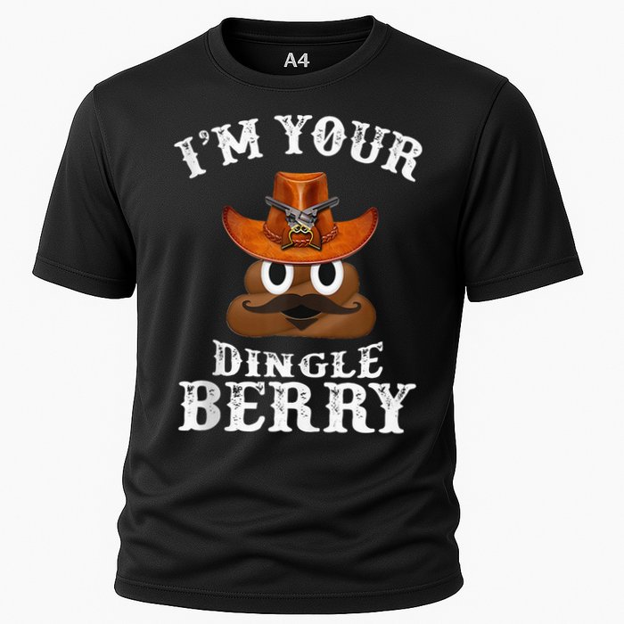 Im Your Dingleberry Western Cowboy Poo Turd Funny Cooling Performance Crew T-Shirt