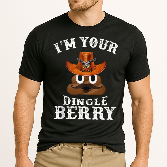 Im Your Dingleberry Western Cowboy Poo Turd Funny Cooling Performance Crew T-Shirt
