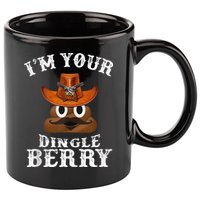 Im Your Dingleberry Western Cowboy Poo Turd Funny 11oz C Handle Ceramic Mug