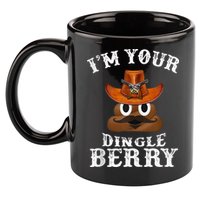 Im Your Dingleberry Western Cowboy Poo Turd Funny 11oz C Handle Ceramic Mug