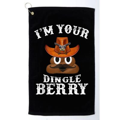 Im Your Dingleberry Western Cowboy Poo Turd Funny Golf Towel