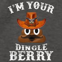 Im Your Dingleberry Western Cowboy Poo Turd Funny Vector Backpack