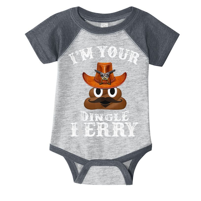 Im Your Dingleberry Western Cowboy Poo Turd Funny Infant Baby Jersey Bodysuit