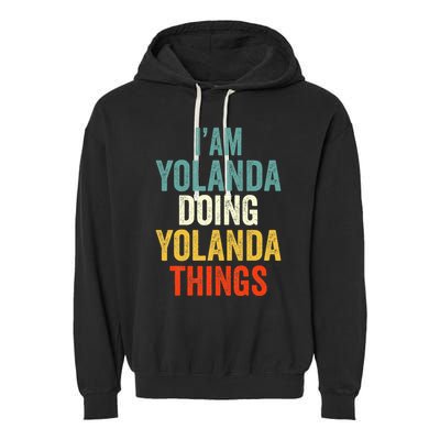 Im Yolanda Doing Yolanda Things Yolanda Personali Garment-Dyed Fleece Hoodie