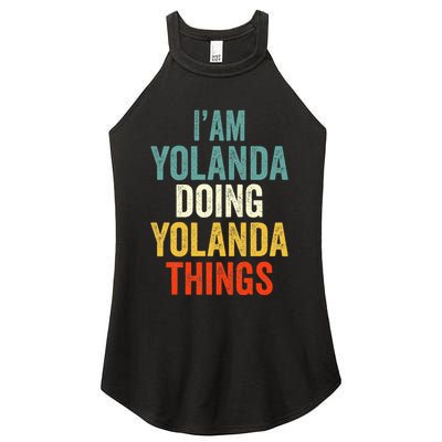 Im Yolanda Doing Yolanda Things Yolanda Personali Women's Perfect Tri Rocker Tank