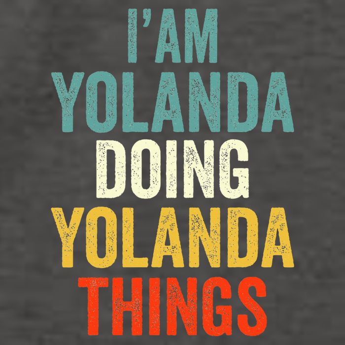 Im Yolanda Doing Yolanda Things Yolanda Personali Vector Backpack