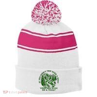 If You DidnT Trip Over A Root Were You Even On Trail Stripe Pom Pom Beanie