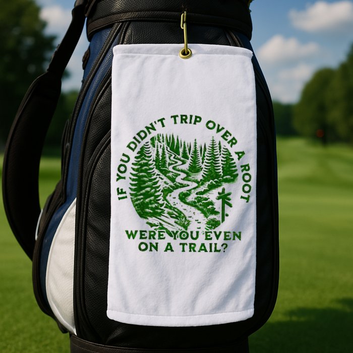 If You DidnT Trip Over A Root Were You Even On Trail Golf Towel