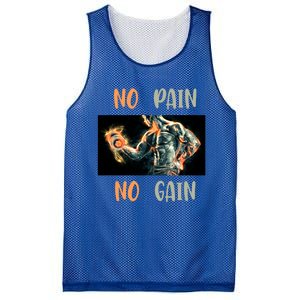 If You Don't Want To Give Up No Pain No Gain Gift Mesh Reversible Basketball Jersey Tank