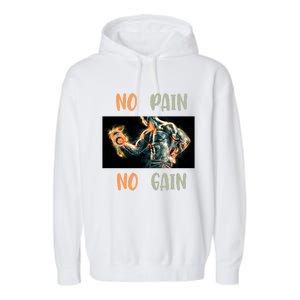 If You Don't Want To Give Up No Pain No Gain Gift Garment-Dyed Fleece Hoodie