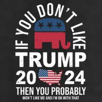 If You Dont Like Trump Then You Probably Wont Like Me Funny Political 7 Panel Mesh Trucker Snapback Hat