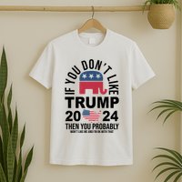 If You Dont Like Trump Then You Probably Wont Like Me Funny Political T-Shirt