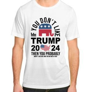 If You Dont Like Trump Then You Probably Wont Like Me Funny Political Adult ChromaSoft Performance T-Shirt