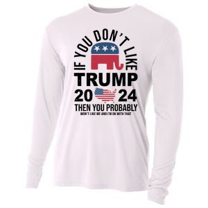 If You Dont Like Trump Then You Probably Wont Like Me Funny Political Cooling Performance Long Sleeve Crew