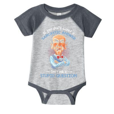 If You Don't Want A Sarcastic Answer Don't Ask A Stupid Infant Baby Jersey Bodysuit