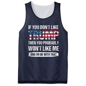 If You Don't Like Trump Then You Probably Won't Like Me Mesh Reversible Basketball Jersey Tank