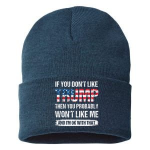 If You Don't Like Trump Then You Probably Won't Like Me Sustainable Knit Beanie