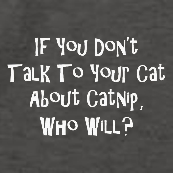 If You Don't Talk To Your Cat About Catnip Who Will Vector Backpack