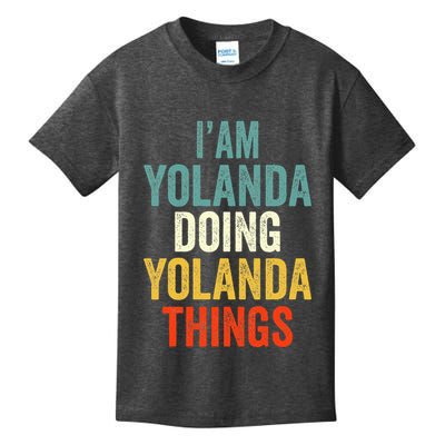 IM Yolanda Doing Yolanda Things Kids T-Shirt