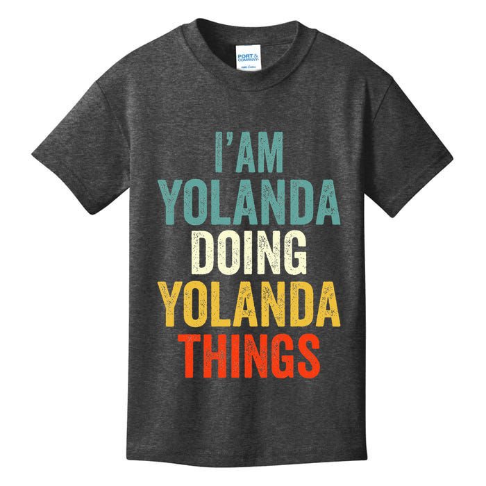 IM Yolanda Doing Yolanda Things Kids T-Shirt