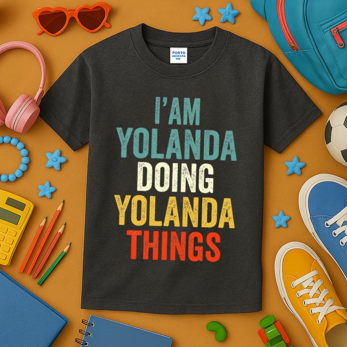 IM Yolanda Doing Yolanda Things Kids T-Shirt