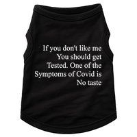 If You Don't Like Me You Should Get Tested Covid Doggie Tank