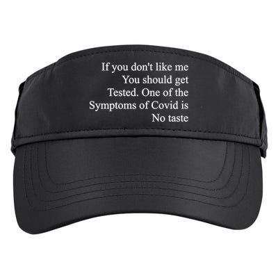 If You Don't Like Me You Should Get Tested Covid Adult Drive Performance Visor