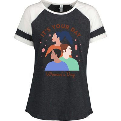 Its Your Day Enza Ladies Jersey Colorblock Tee