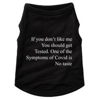 If You Don't Like Ne You Should Get Tested Funny Covid Doggie Tank