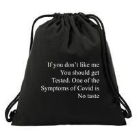 If You Don't Like Ne You Should Get Tested Funny Covid Drawstring Bag