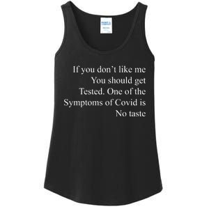 If You Don't Like Ne You Should Get Tested Funny Covid Ladies Essential Tank