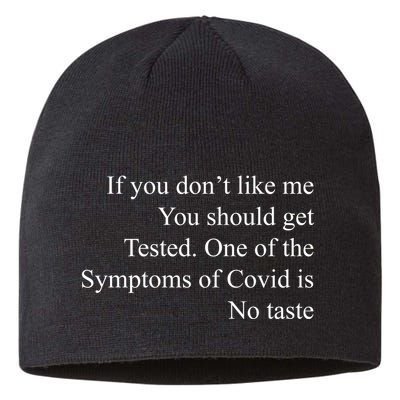 If You Don't Like Ne You Should Get Tested Funny Covid Sustainable Beanie