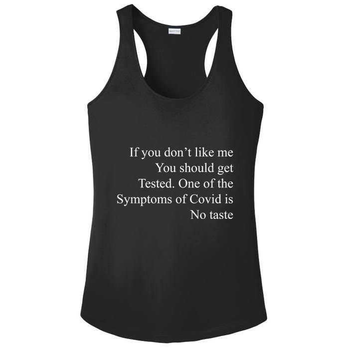 If You Don't Like Ne You Should Get Tested Funny Covid Ladies PosiCharge Competitor Racerback Tank