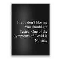 If You Don't Like Ne You Should Get Tested Funny Covid Poster