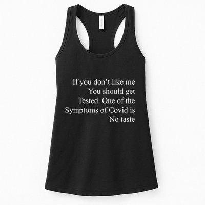 If You Don't Like Ne You Should Get Tested Funny Covid Womens Tank Top