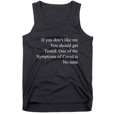 If You Don't Like Ne You Should Get Tested Funny Covid Tank Top