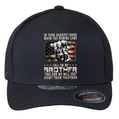 In Your Darkest Ho Ur When The Demons Come Call On Me Flexfit Unipanel Trucker Cap