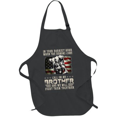 In Your Darkest Ho Ur When The Demons Come Call On Me Full-Length Apron With Pockets