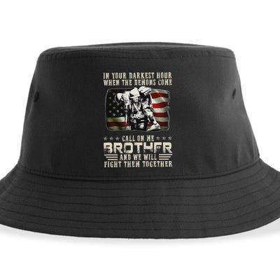 In Your Darkest Ho Ur When The Demons Come Call On Me Sustainable Bucket Hat