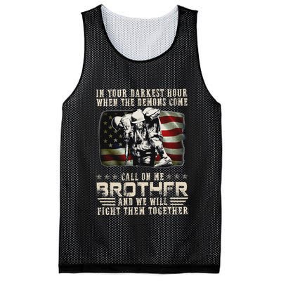 In Your Darkest Ho Ur When The Demons Come Call On Me Mesh Reversible Basketball Jersey Tank
