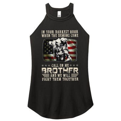In Your Darkest Ho Ur When The Demons Come Call On Me Women's Perfect Tri Rocker Tank