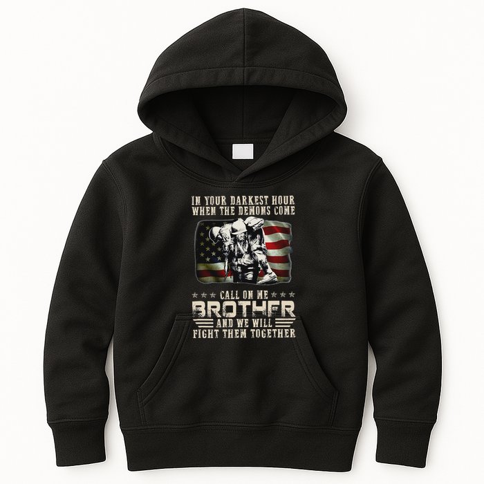 In Your Darkest Ho Ur When The Demons Come Call On Me Kids Hoodie