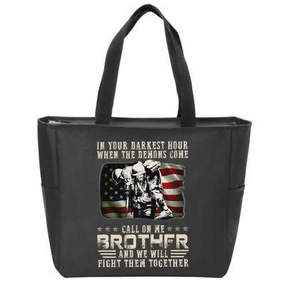 In Your Darkest Ho Ur When The Demons Come Call On Me Zip Tote Bag