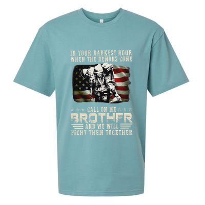 In Your Darkest Ho Ur When The Demons Come Call On Me Sueded Cloud Jersey T-Shirt