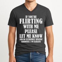 If Youre Flirting With Me Please Let Me Know V-Neck T-Shirt