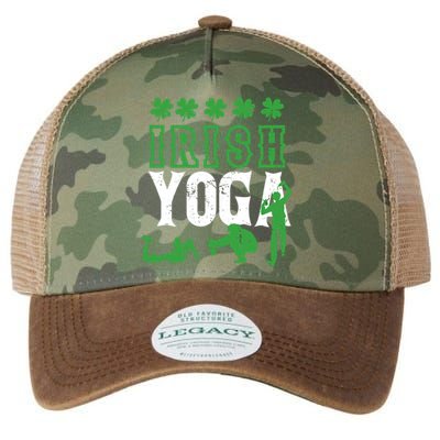 Irish Yoga Funny Saint Patricks Day Ing Team St Patty Gift Legacy Tie Dye Trucker Hat