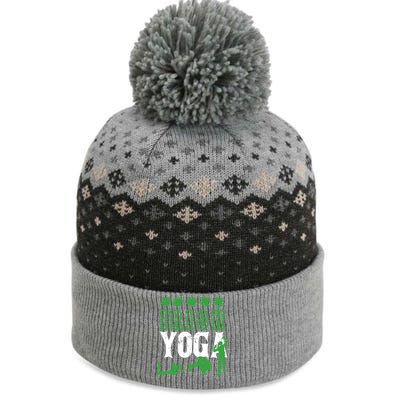 Irish Yoga Funny Saint Patricks Day Ing Team St Patty Gift The Baniff Cuffed Pom Beanie