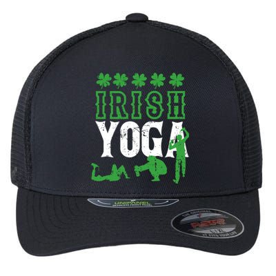 Irish Yoga Funny Saint Patricks Day Ing Team St Patty Gift Flexfit Unipanel Trucker Cap