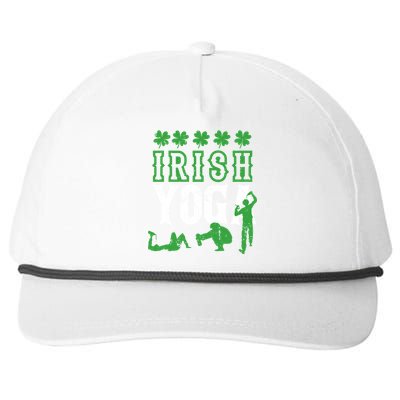 Irish Yoga Funny Saint Patricks Day Ing Team St Patty Gift Snapback Five-Panel Rope Hat